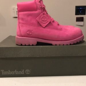 Pink Timberland Boots